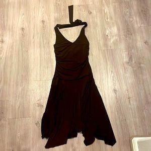 Brown spandex dress